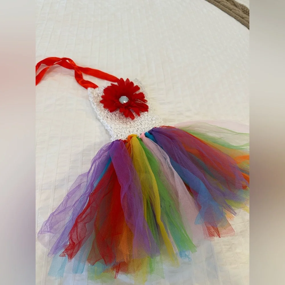 Rainbow tutu dress size Newborn